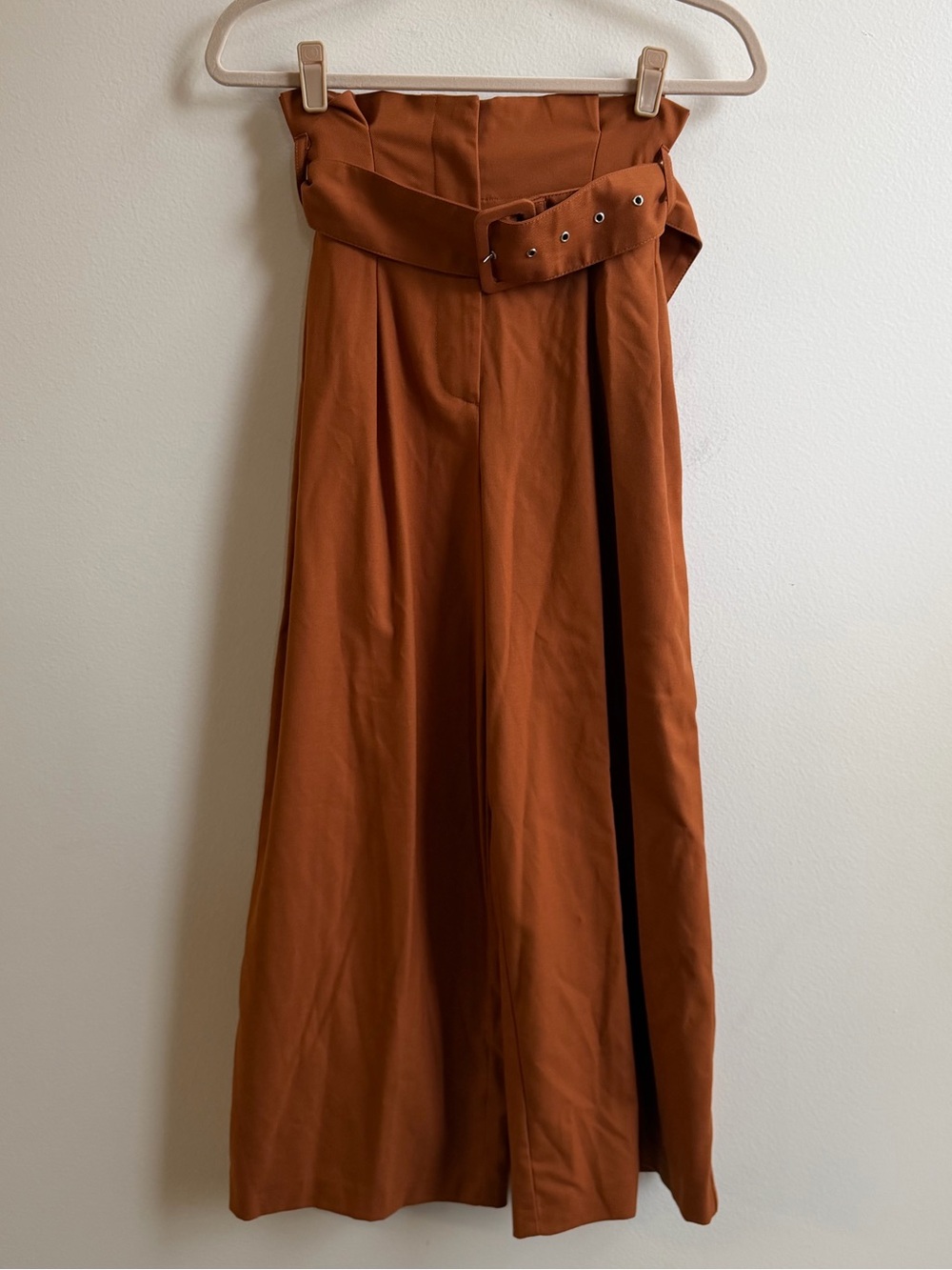 Free People Wide Leg Paper Bag Belted Isla Trouser - Picture 2 of 4